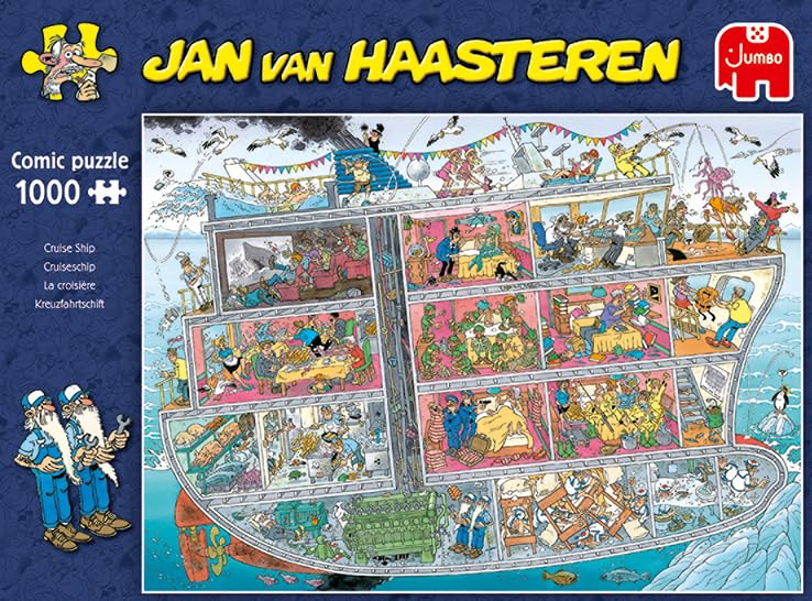 Jan van Haasteren Cruise Ship 1000-Piece Jigsaw Puzzle – Unique Comic Fun for Adults