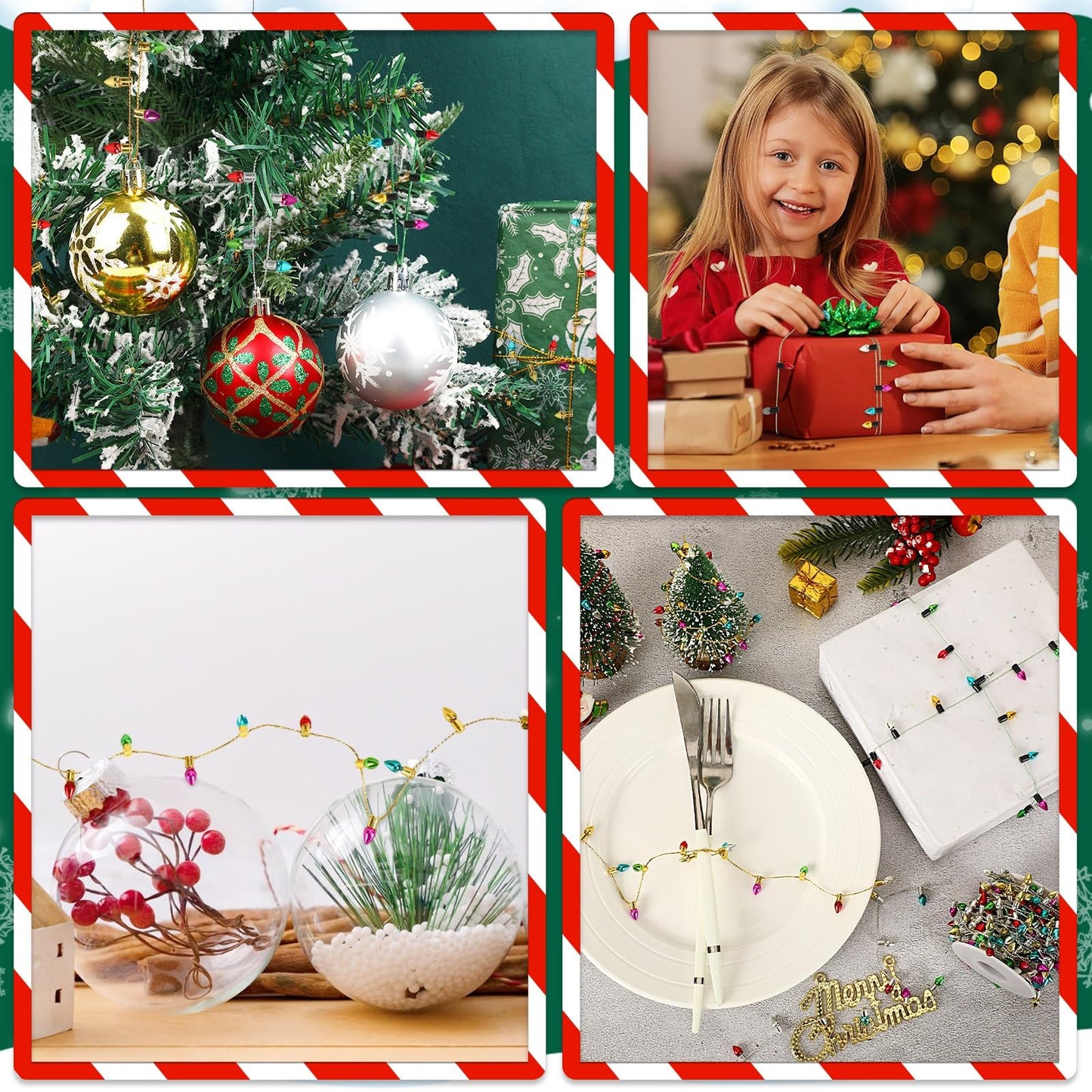 Jansun 32.8 ft Dollhouse Lights String — 10m Warm Miniature Christmas Lights for Dollhouses