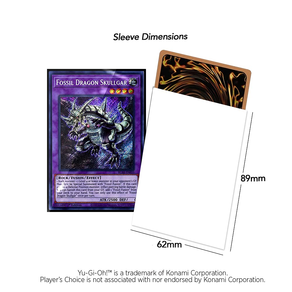 Japanime Games Player's Choice Mini White Sleeves – Yu-Gi-Oh Size