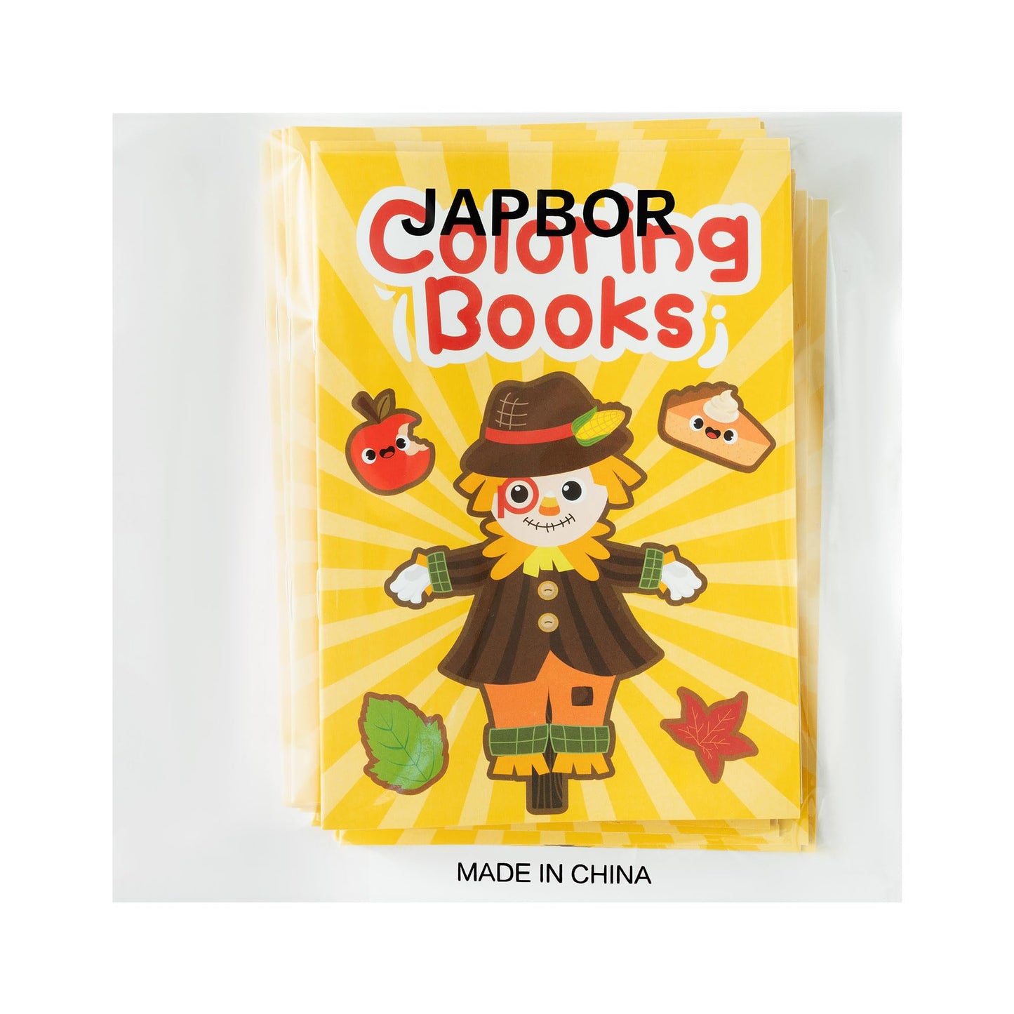 JAPBOR Fall Scarecrow Coloring Books – 24 Mini Autumn Pages for Kids