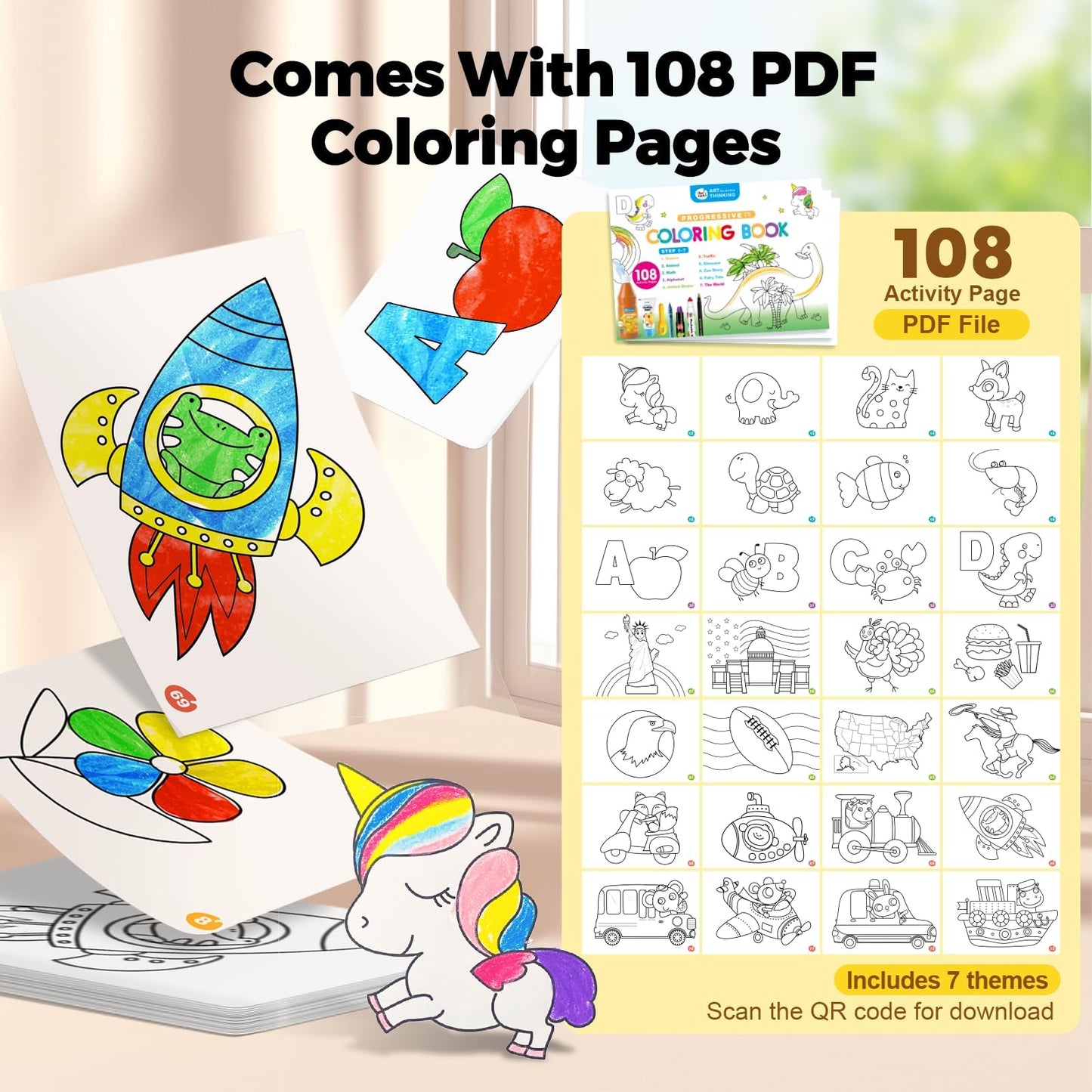 Jar Melo Jumbo Crayons for Toddlers – 36 Colors, TwistJoy, Non-Toxic & Washable