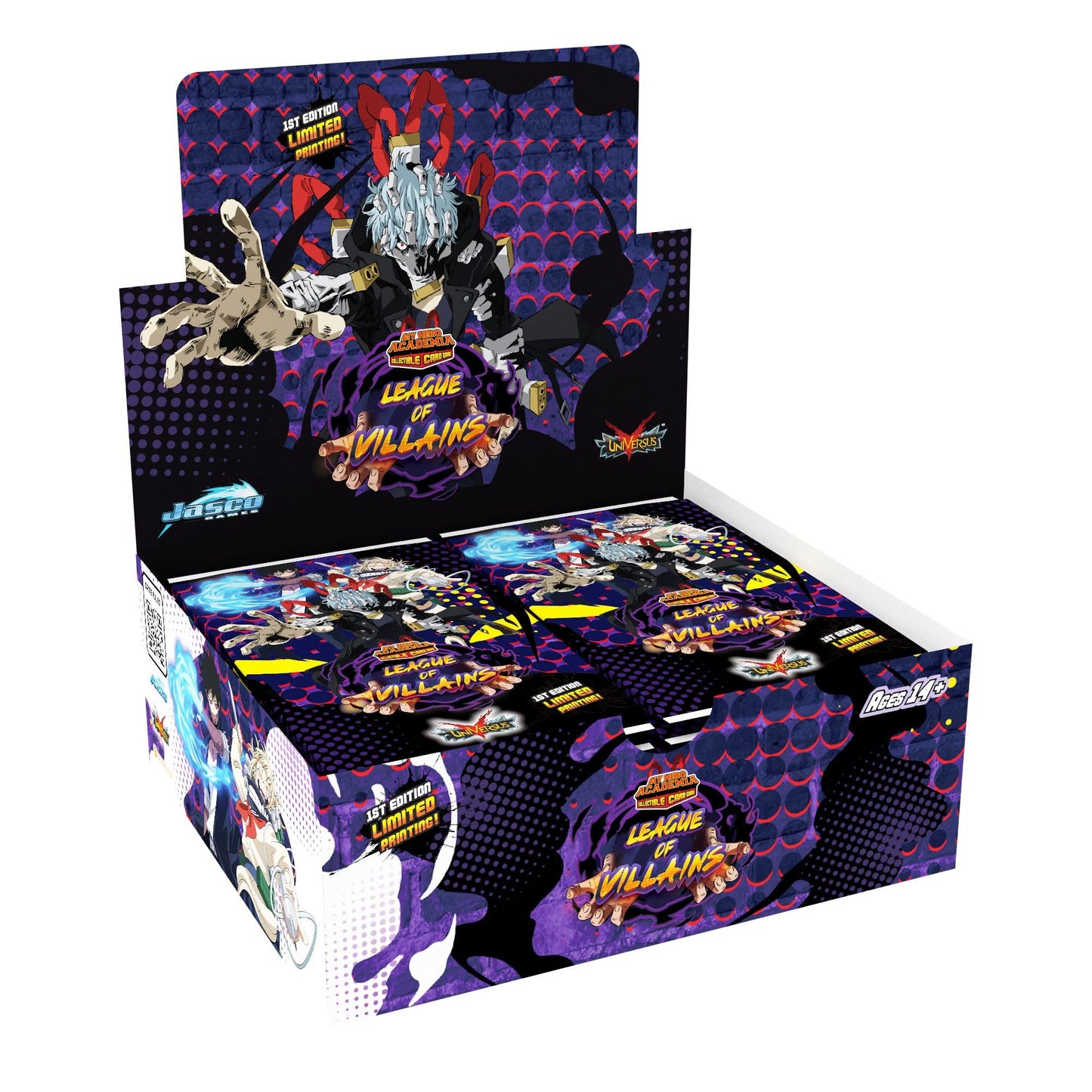 Jasco My Hero Academia: League of Villains Booster Display – 24 Packs (10 Cards/Pack)
