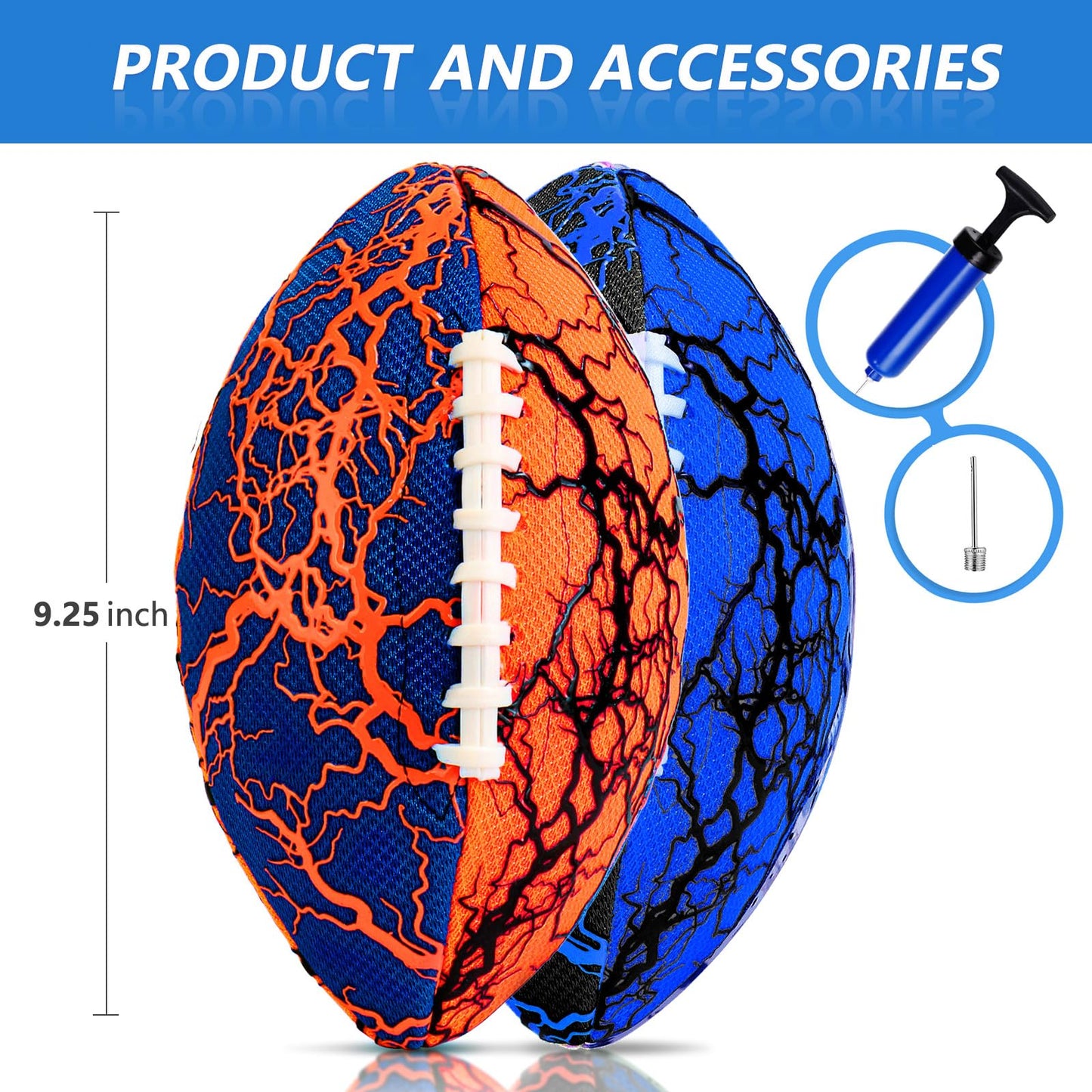 Jasonwell Pool Beach Water Football - 2-Pack, Strong Grip, Waterproof for All-Weather Play