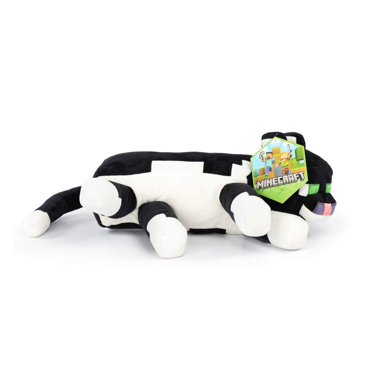 Jay Franco Minecraft Tuxedo Cat Plush Pillow Buddy — Ultra-Soft 18-Inch Gamer Plush