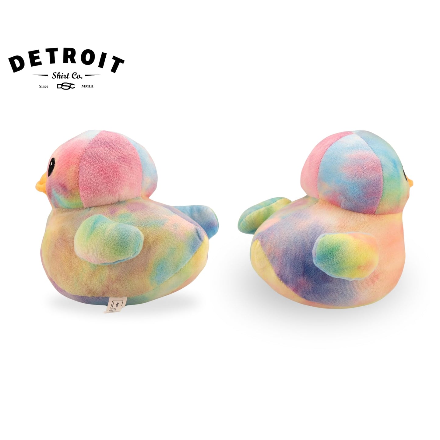 Jeep Text Logo Stuffed Animal Plush Duck Tie Dye – Detroit Shirt Co Exclusive