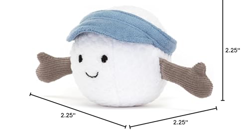 Jellycat Amuseables Golf Ball Plush Toy – 2.4in Gift for Golf Fans
