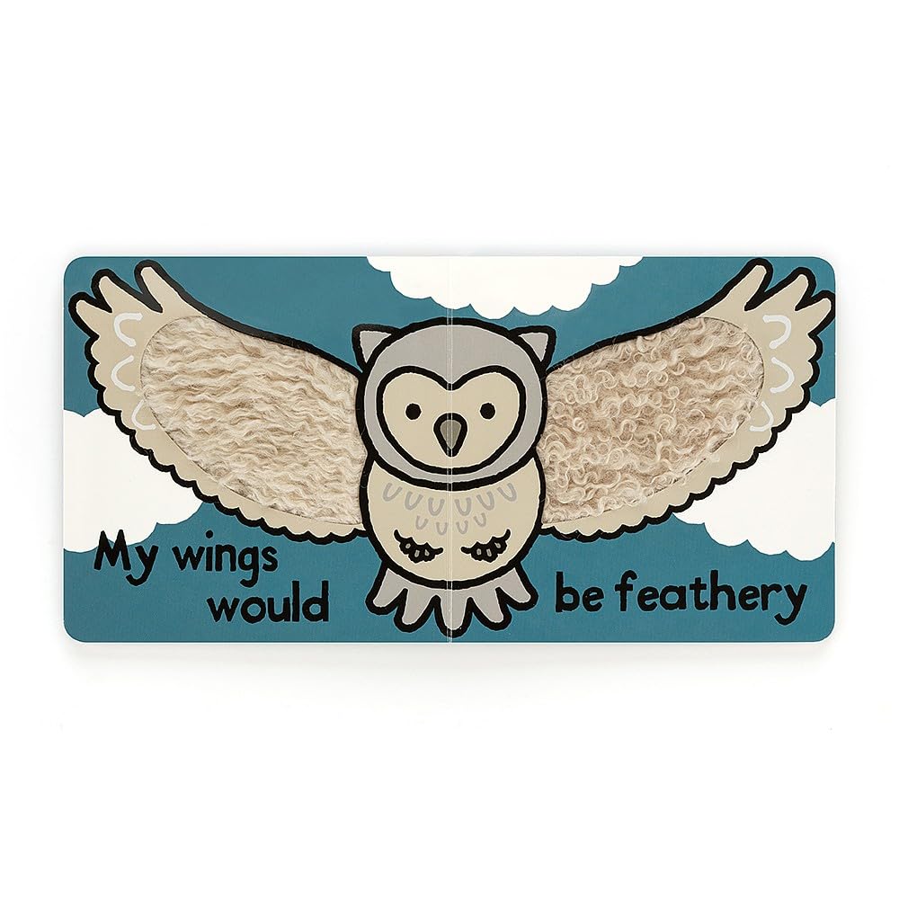 Jellycat If I Were an Owl: Touch & Feel Board Book – Baby Gift
