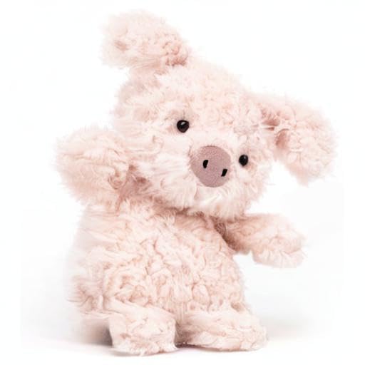 Jellycat Little Pig Plush Toy – 7-Inch Farmyard Stuffed Animal | Soft Pink Baby Gift