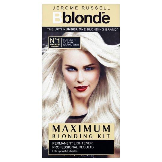 Jerome Russell Bblonde Maximum Blonding Kit Blonde No1: Professional Hair Lightening for Salon-Quality Blonde At Home - Complete Kit