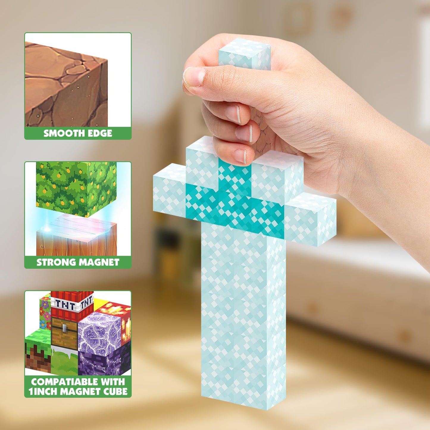 JIMI Magnetic Blocks 150pcs – STEM Construction Toys for Kids 3-8 | Montessori & Sensory Play