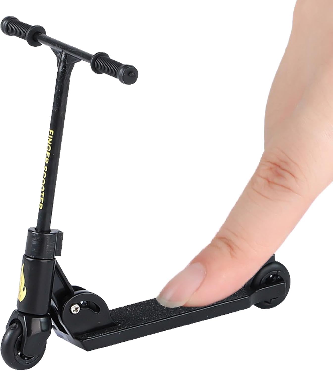 Jizlan Finger Scooter - Foldable 2-Wheeled BMX Finger Board for Teens | Non-Slip Educational Toy