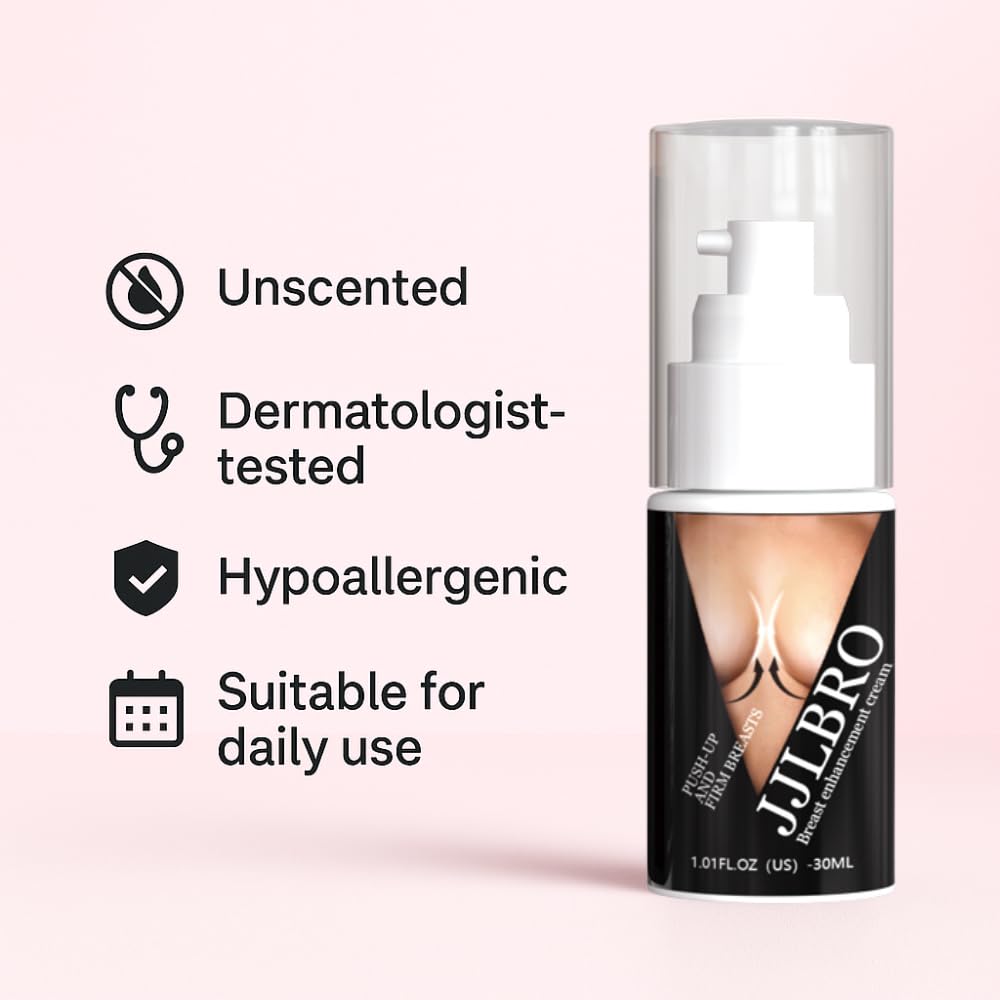 JJLBRO Breast Enhancement Cream for Quick Growth — Lifts, Firms & Fuller Look | Unscented