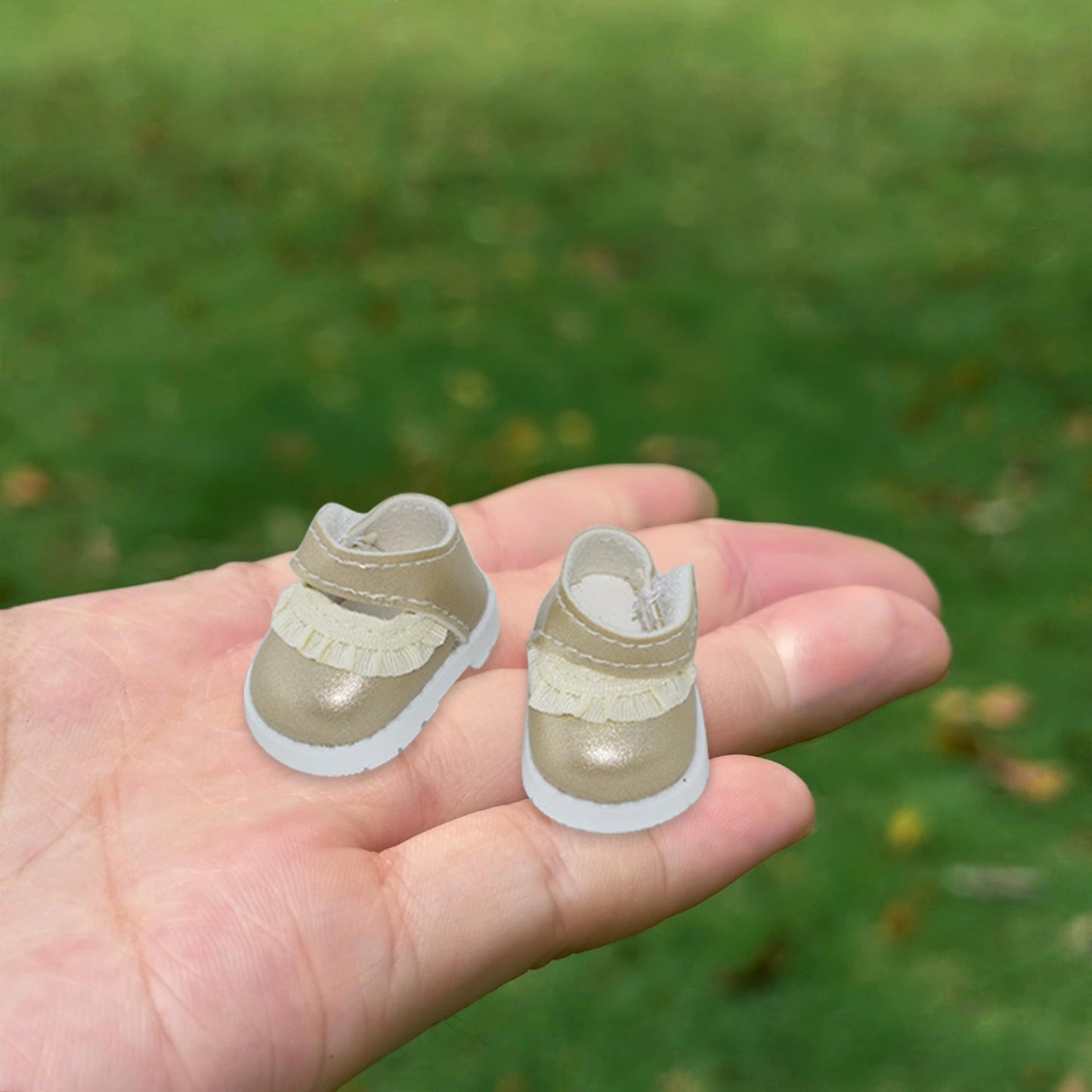 Jojedomo HB-Gold Labubu 17cm Doll Shoes – Compatible Labubu Accessories
