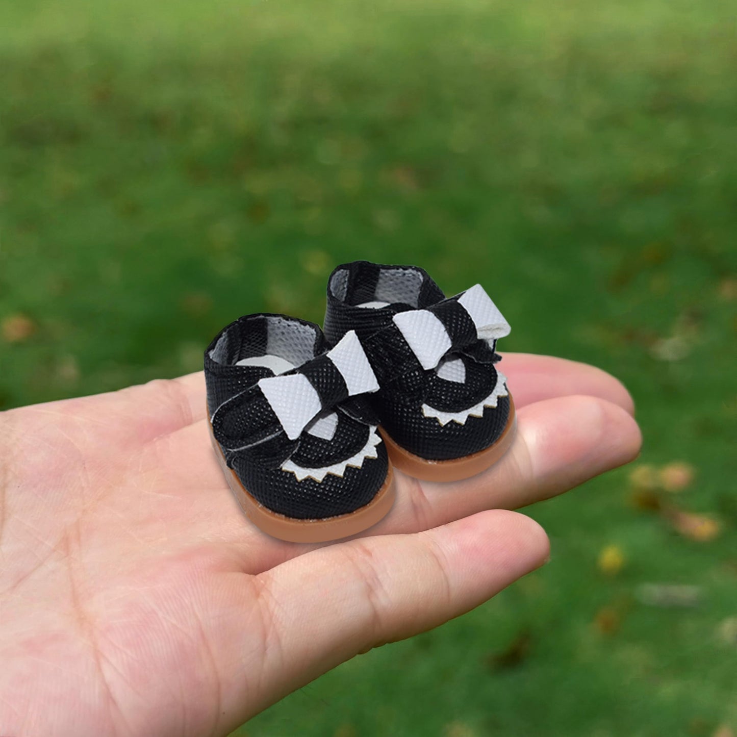 Jojedomo Compatible Labubu Doll Shoes for 17cm Dolls – GZB-Black