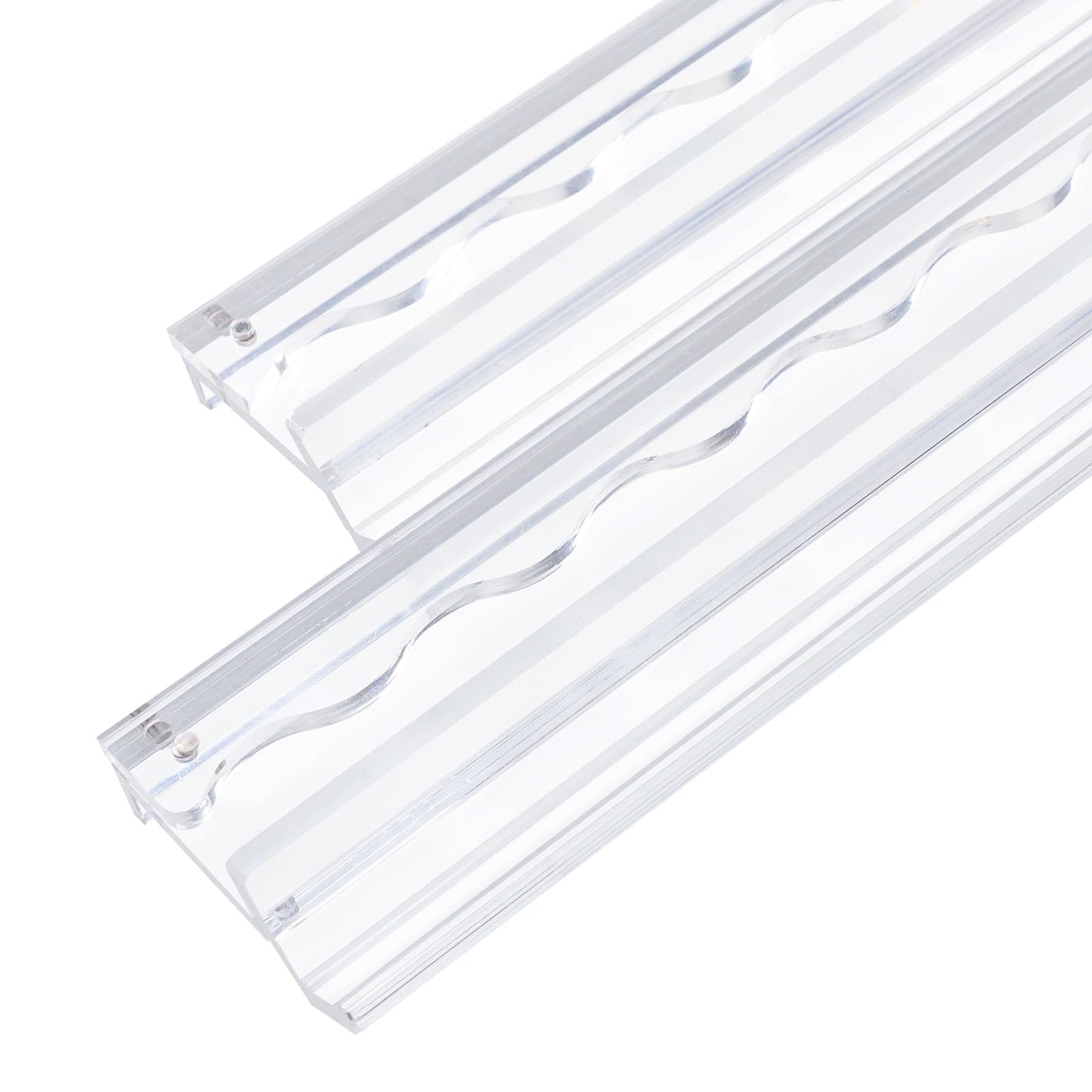 Jongyance Set of 4 Clear Acrylic Mahjong Racks with Redesigned Pusher – American Mahjong Accessories
