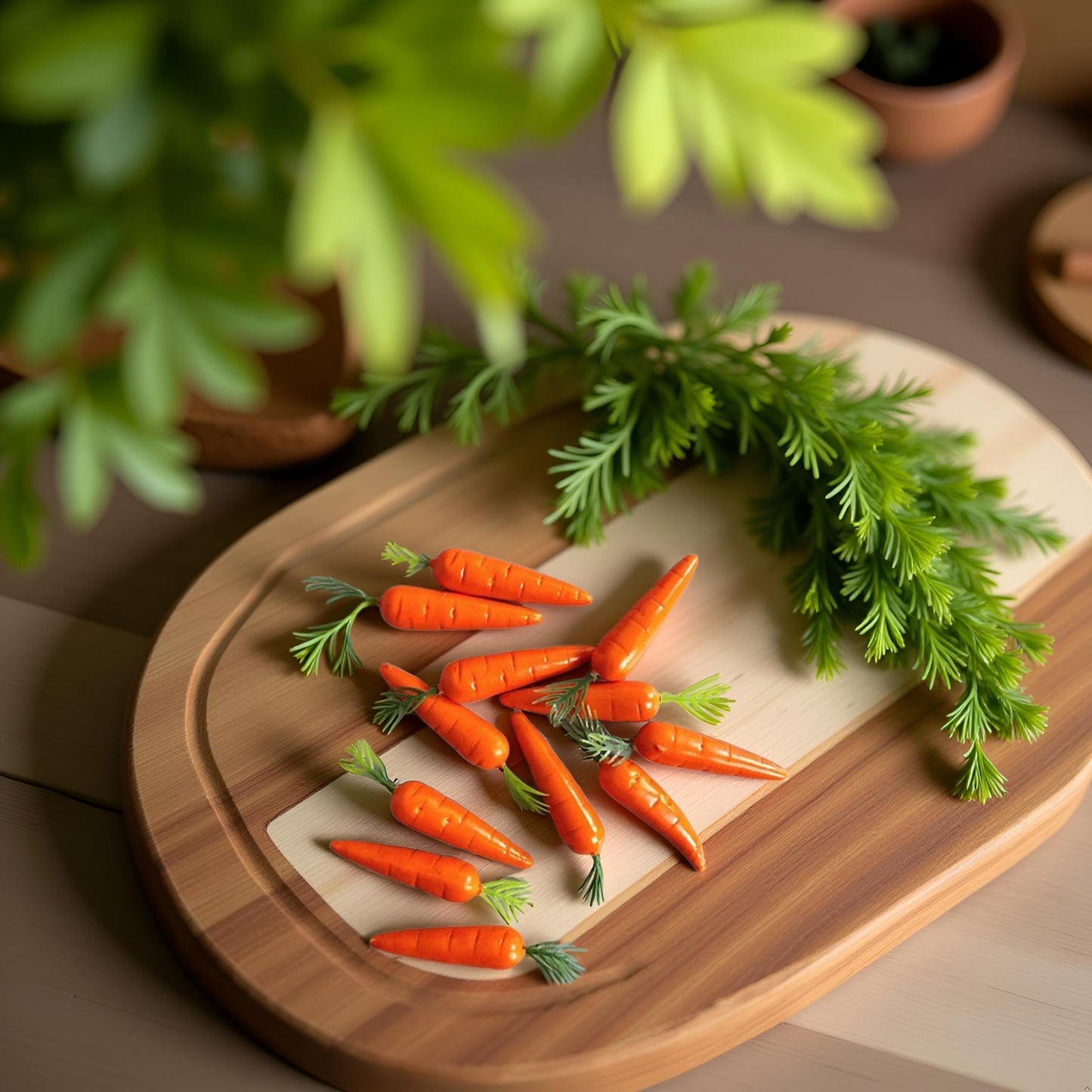 Jowxsx 30 Pcs Miniature Carrots – Realistic Resin Dollhouse Accessories
