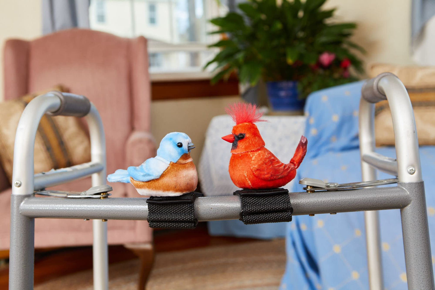 Joy For All Walker Squawker Bluebird | Interactive Senior Walker Companion