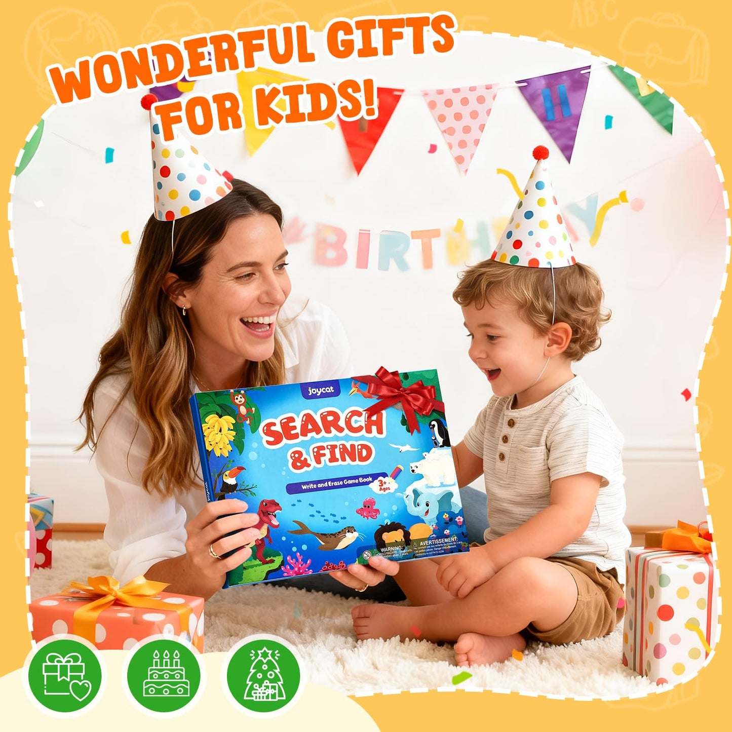 JoyCat Search & Find Activity Books for Kids 3-5 – Travel Toys & Educational Games
