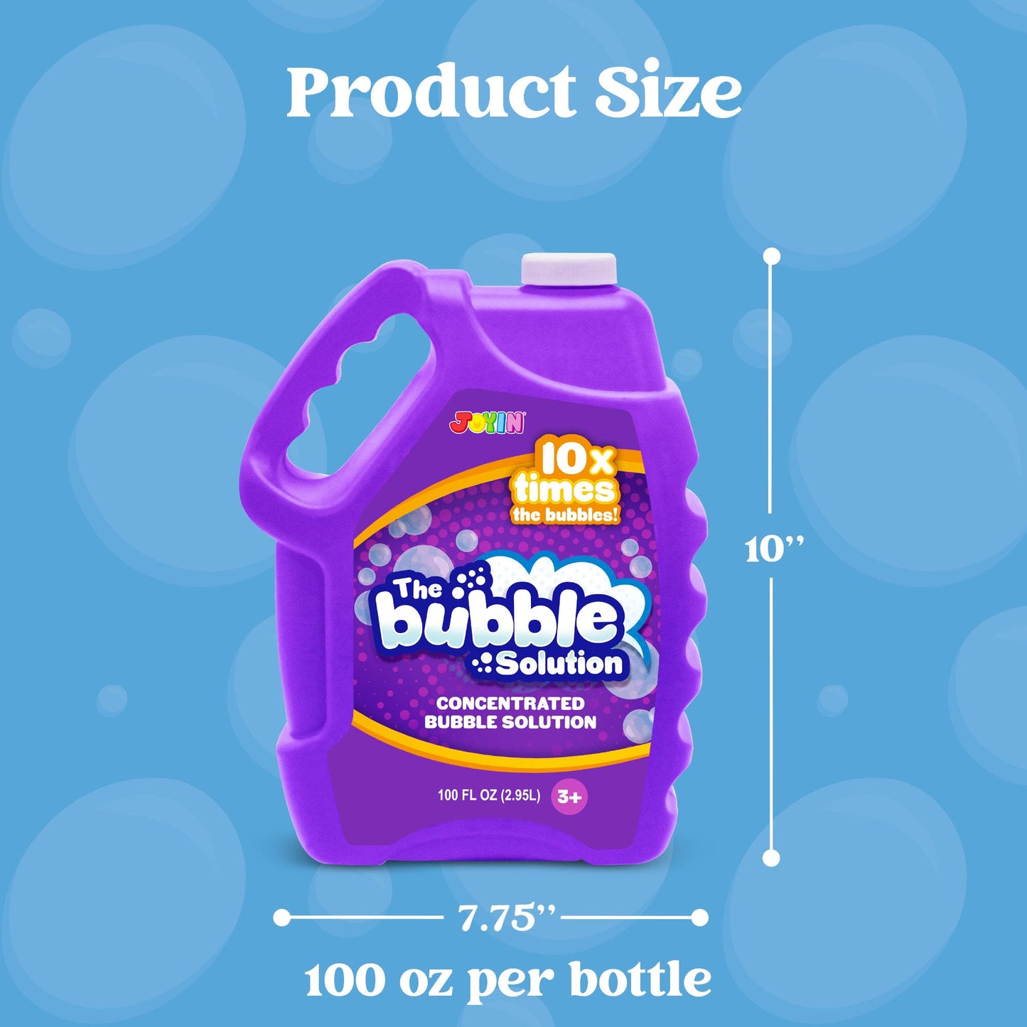 JOYIN 100oz Concentrated Bubble Solution — Giant Bubbles for Parties & Classrooms (Purple)