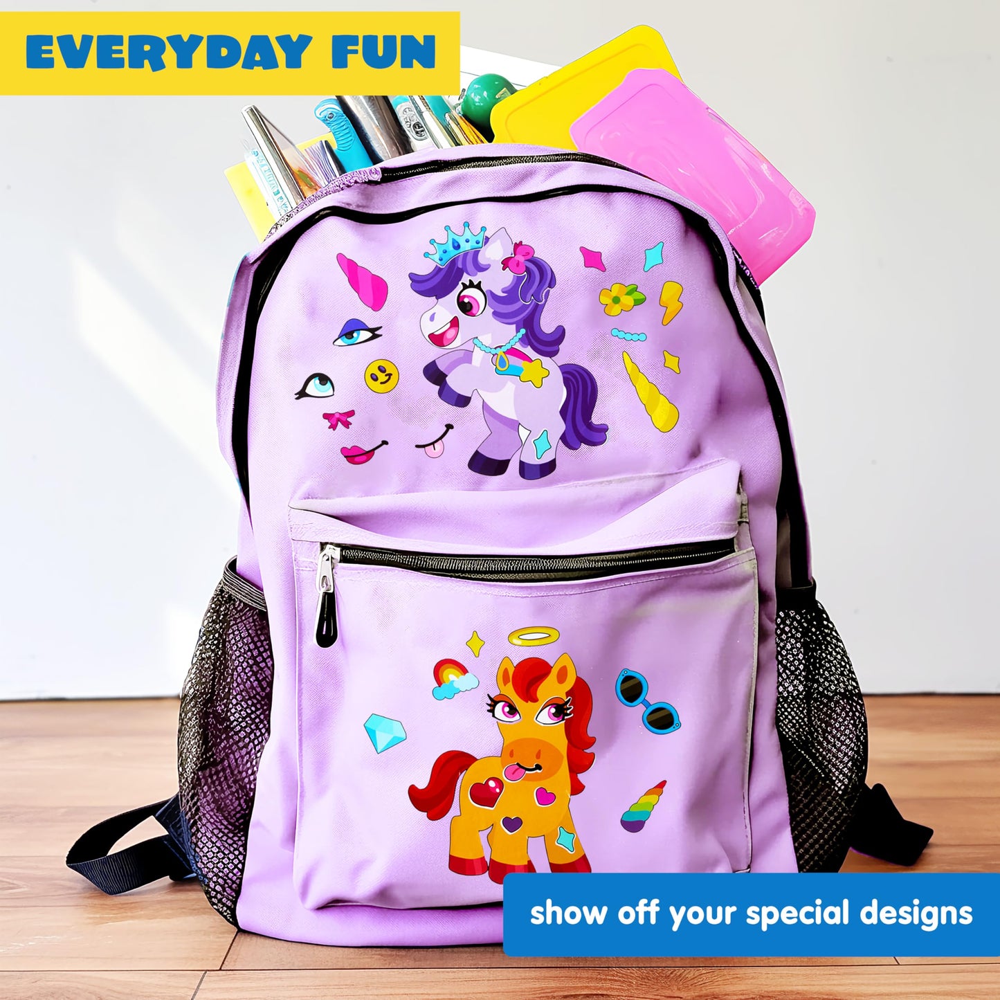 JOYIN Make-a-Face St ickers – 24 Sheets (9x6in), Unicorn Party Decor & Kids Craft