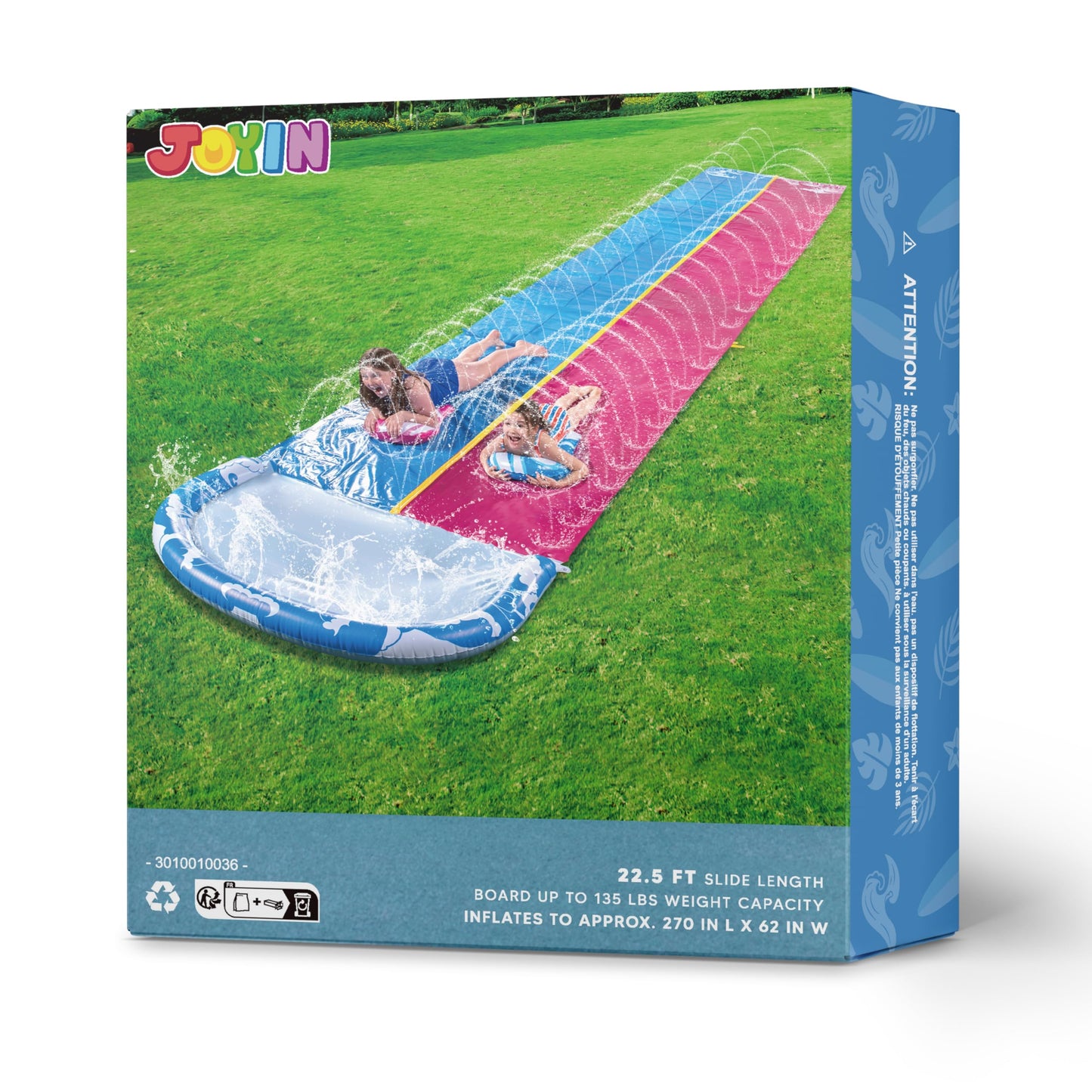 JOYIN 22.5FT Water Slide with 2 Inflatable Boards – Backyard Fun