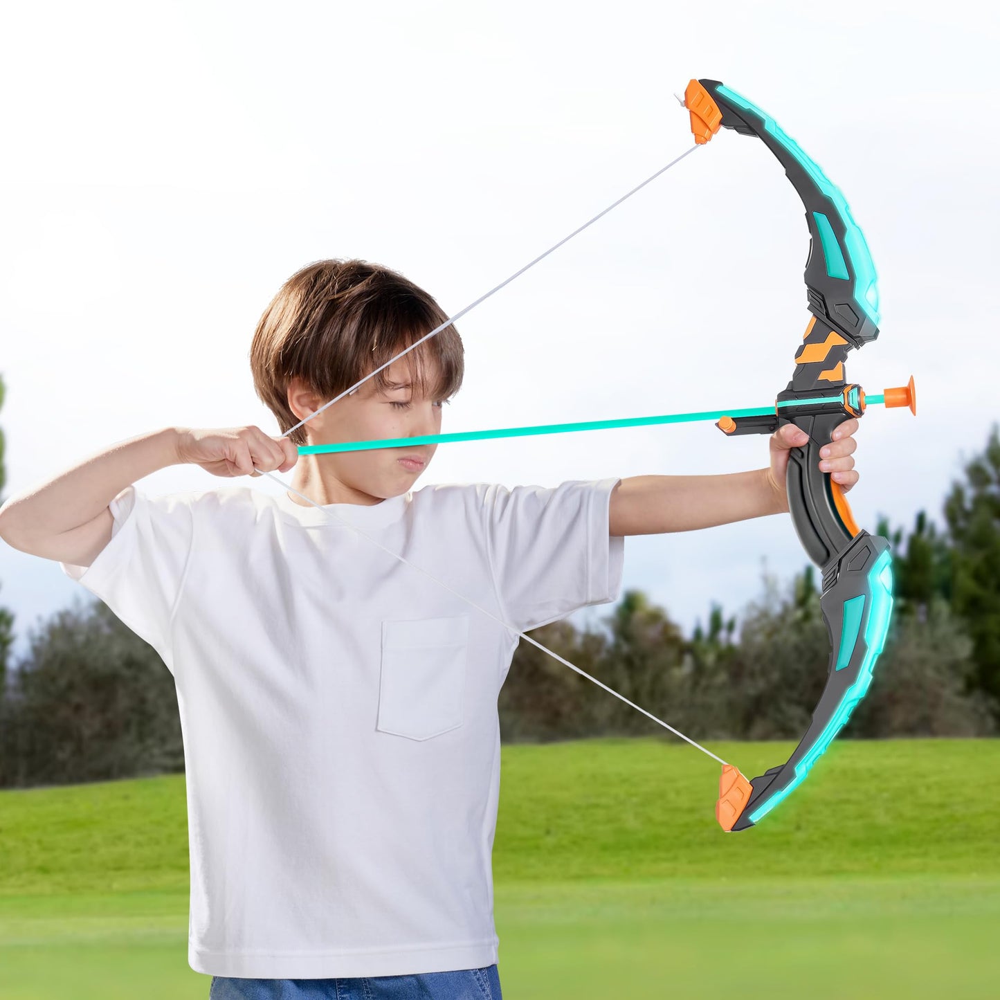 JOYIN Kids Bow and Arrow Set with LED Light Up Bow – Suction Cup Arrows, Target & Case | Indoor & Outdoor Play