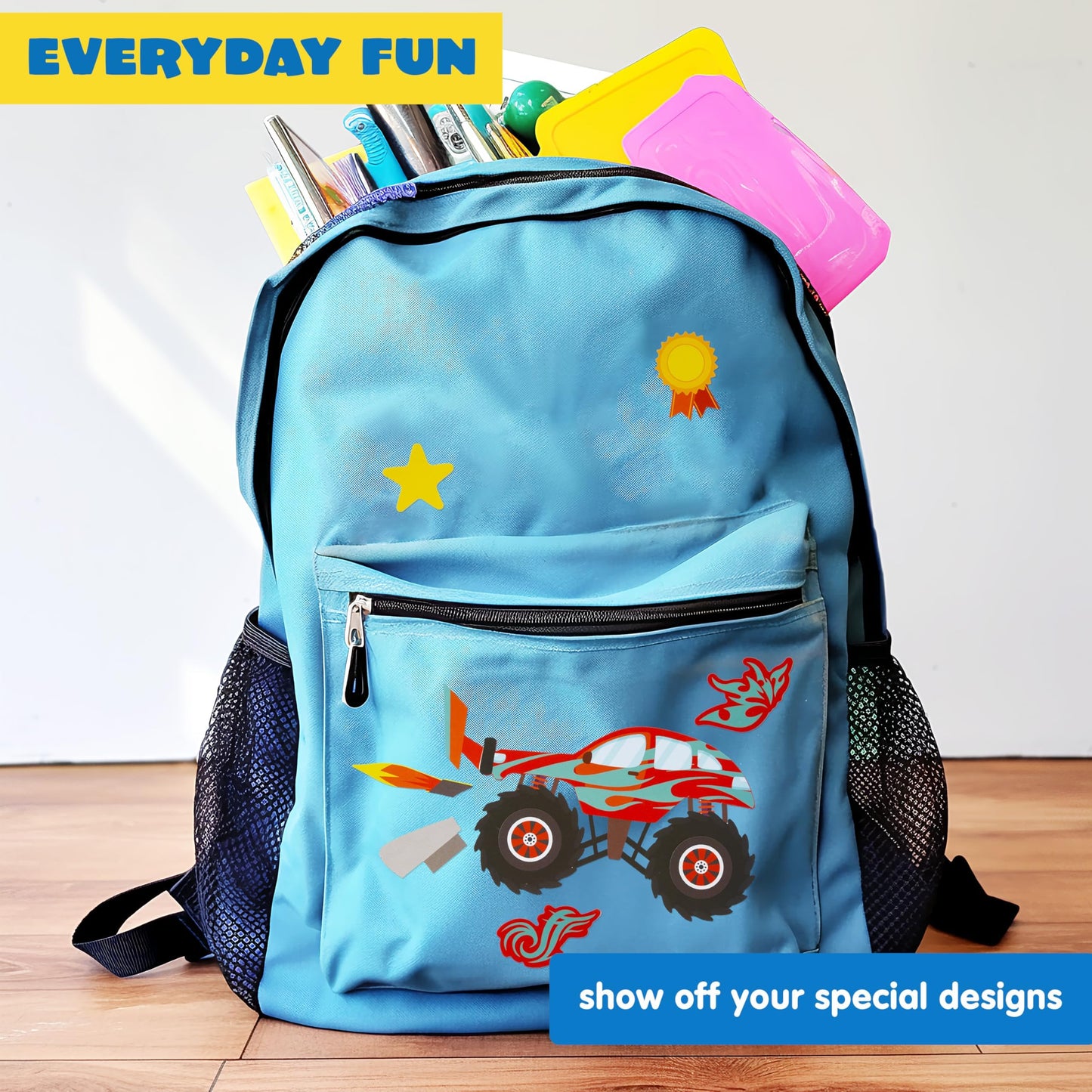 JOYIN Make-a-Face Stickers – 24 Sheets Monster Truck Party Crafts for Kids