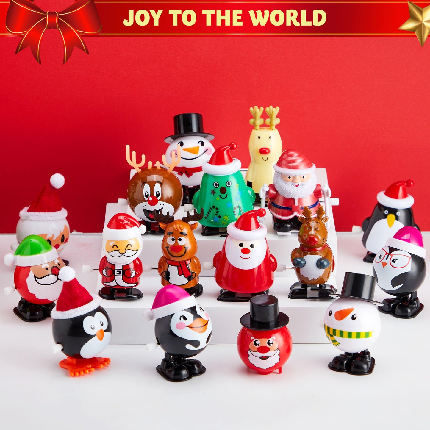 JOYIN 24 Pack Christmas Wind Up Toys – Fun Stocking Stuffers & Party Favors