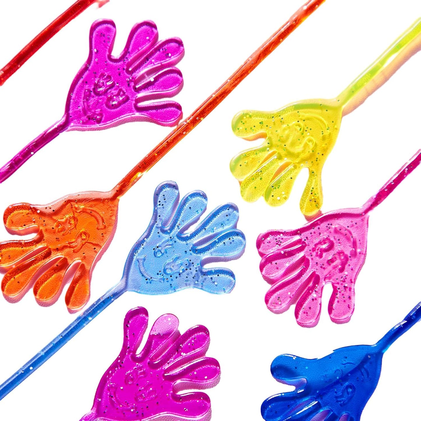 JOYIN Glitter Sticky Hands Party Favors – 240 Pcs Colorful, Non-Toxic Kids' Party Supplies