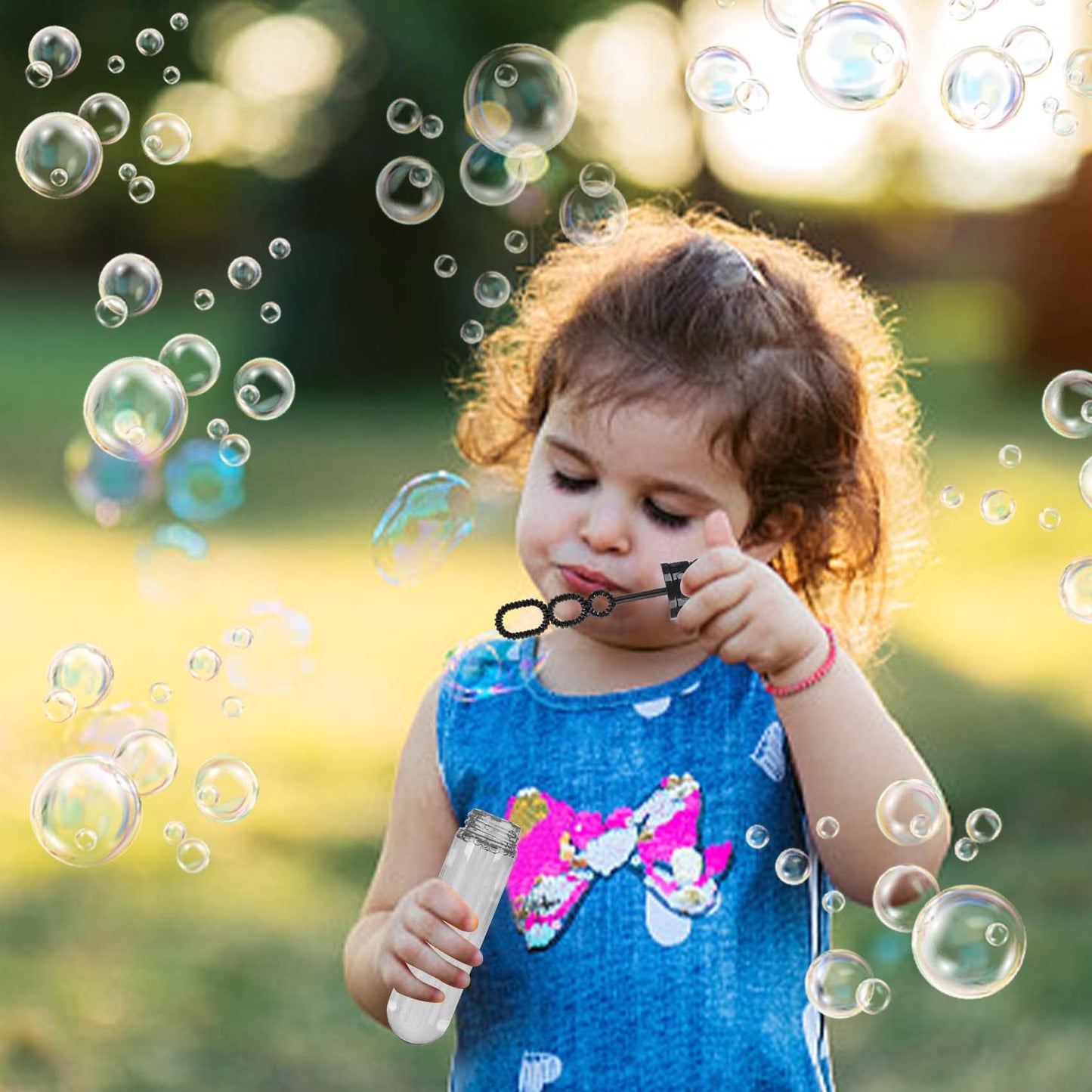 JOYYPOP 24-Pack Mini Shark Bubble Wands – Kid Party Favors, Beach & Summer Fun