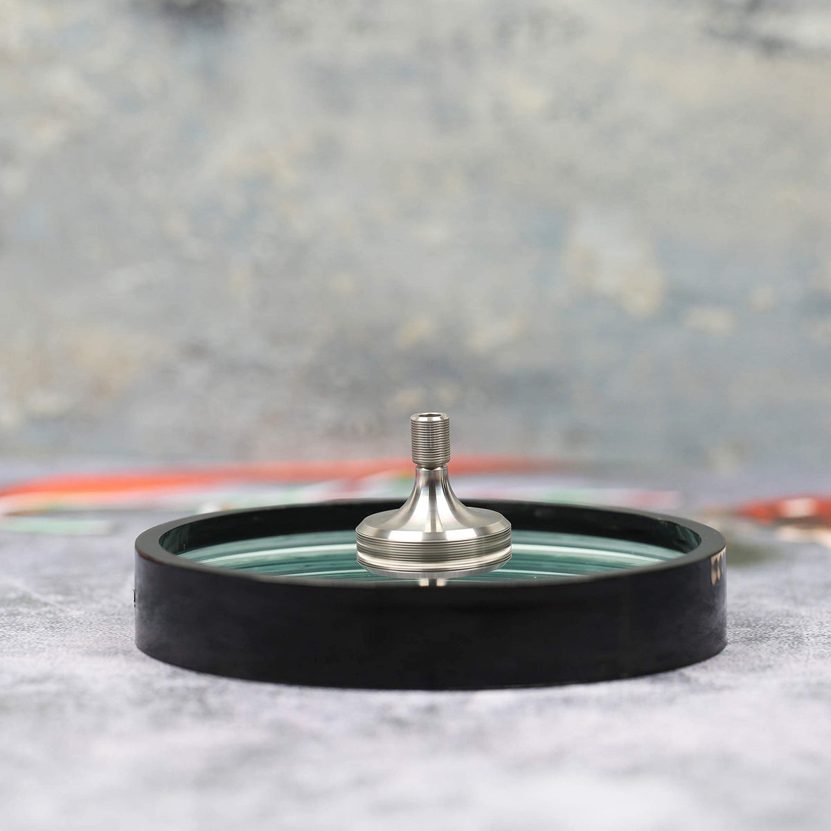 Joytech 4.13'' Diameter Spinning Top Base with Crystal Glass Concave Mirror – DZ06