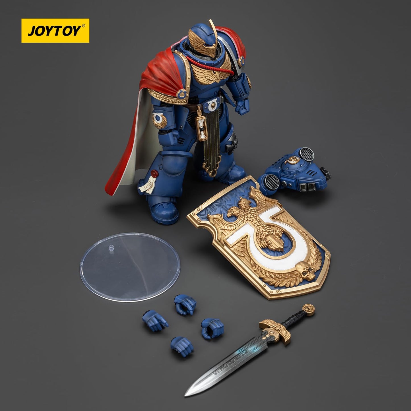 JOYTOY Warhammer 40k Space Marine 2 Ultramarines Victrix Honour Guard 1:18 Figure with Storm Shield