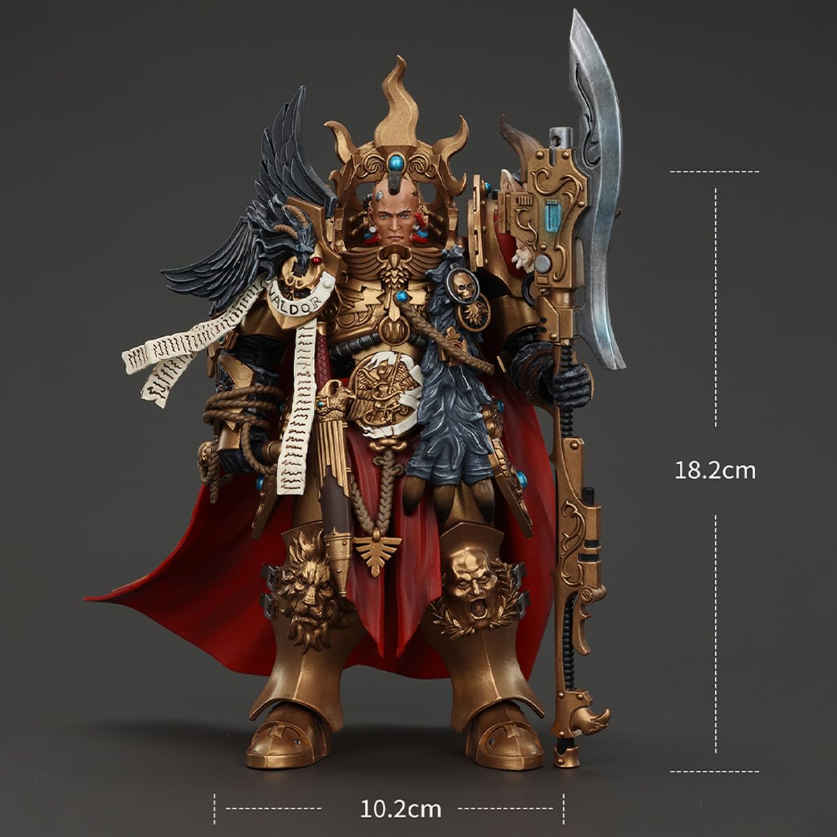 JOYTOY Warhammer The Horus Heresy Constantin Valdor 1/18 Action Figure – Legio Custodes Captain-General, 12-Inch Collectible