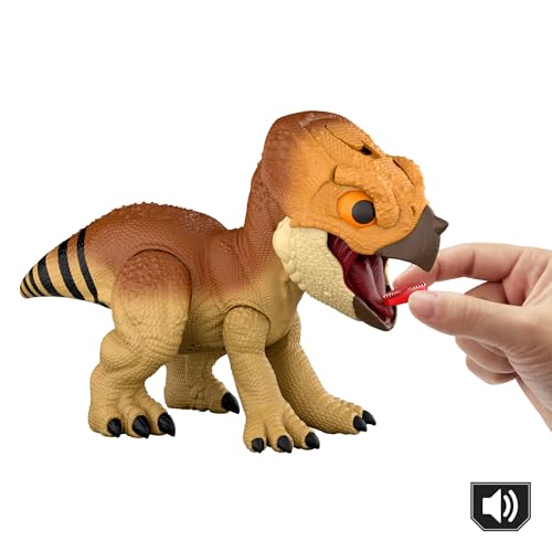 Jurassic World Rebirth Aquilops Dolores — Interactive Primal Protector Dino Toy