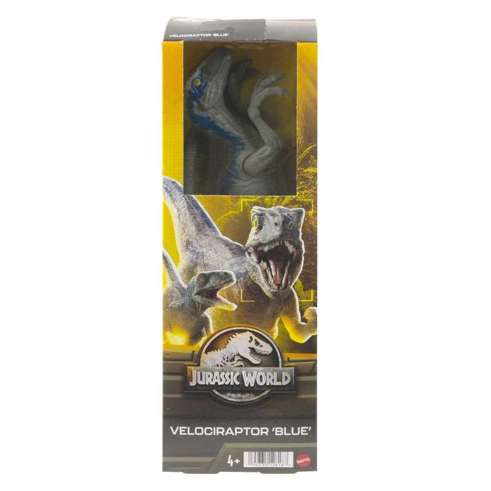 Jurassic World Velociraptor Blue 12-inch Dinosaur – Mattel Figure