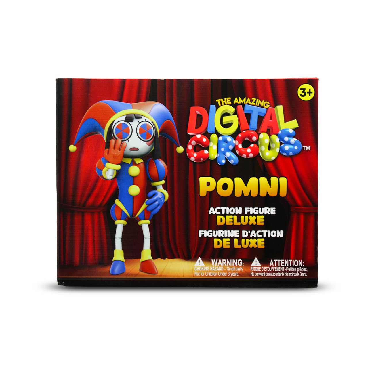 Just Toys Deluxe Pomni – 6-Inch Action Figure from The Amazing Digital Circus | Fully Articulated, Collector-Grade Detail, Display Stand & Accessories