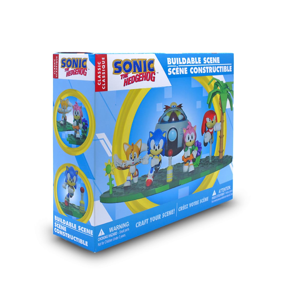 Sonic Craftables Series 4 Collector’s Box | Buildable Figures of Sonic, Tails, Knuckles, Amy Rose & Dr. Eggman | Just Toys LLC