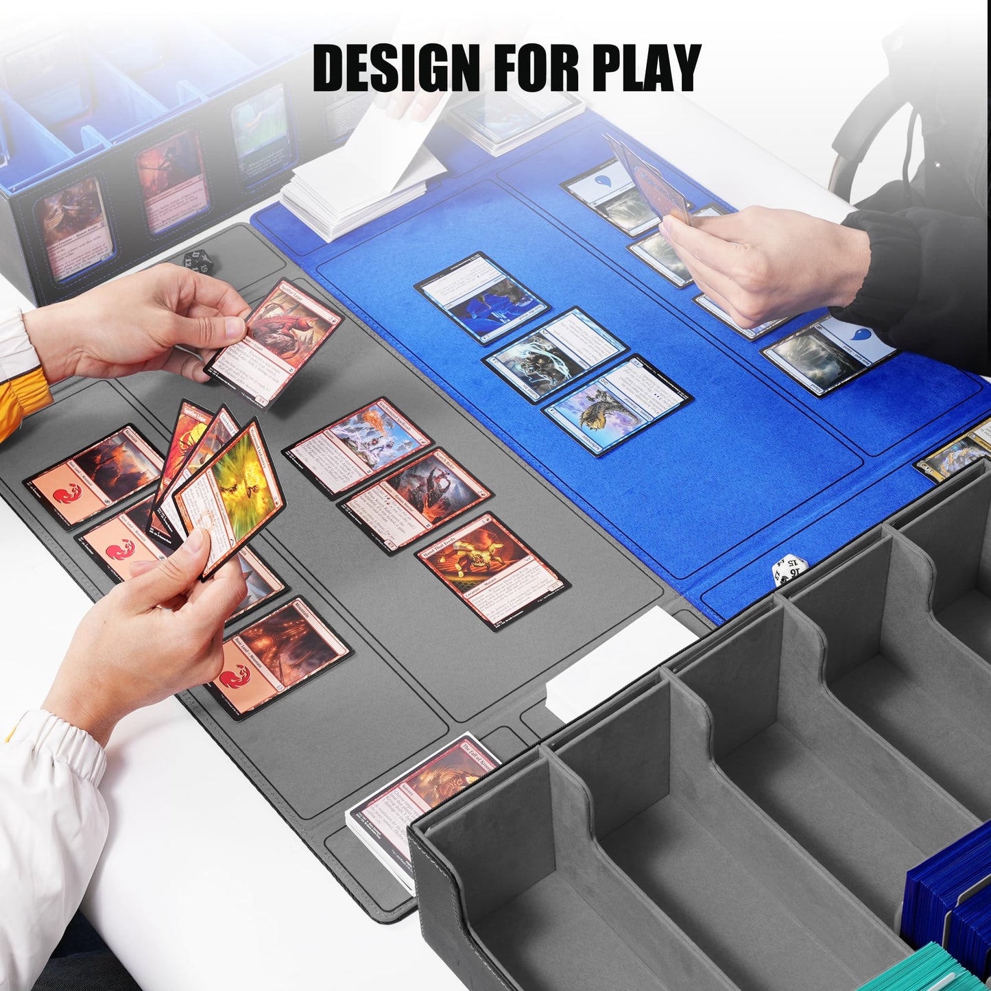 Kabinka 5-Row Trading Card Storage Box with Commander Display – 3900+ Capacity