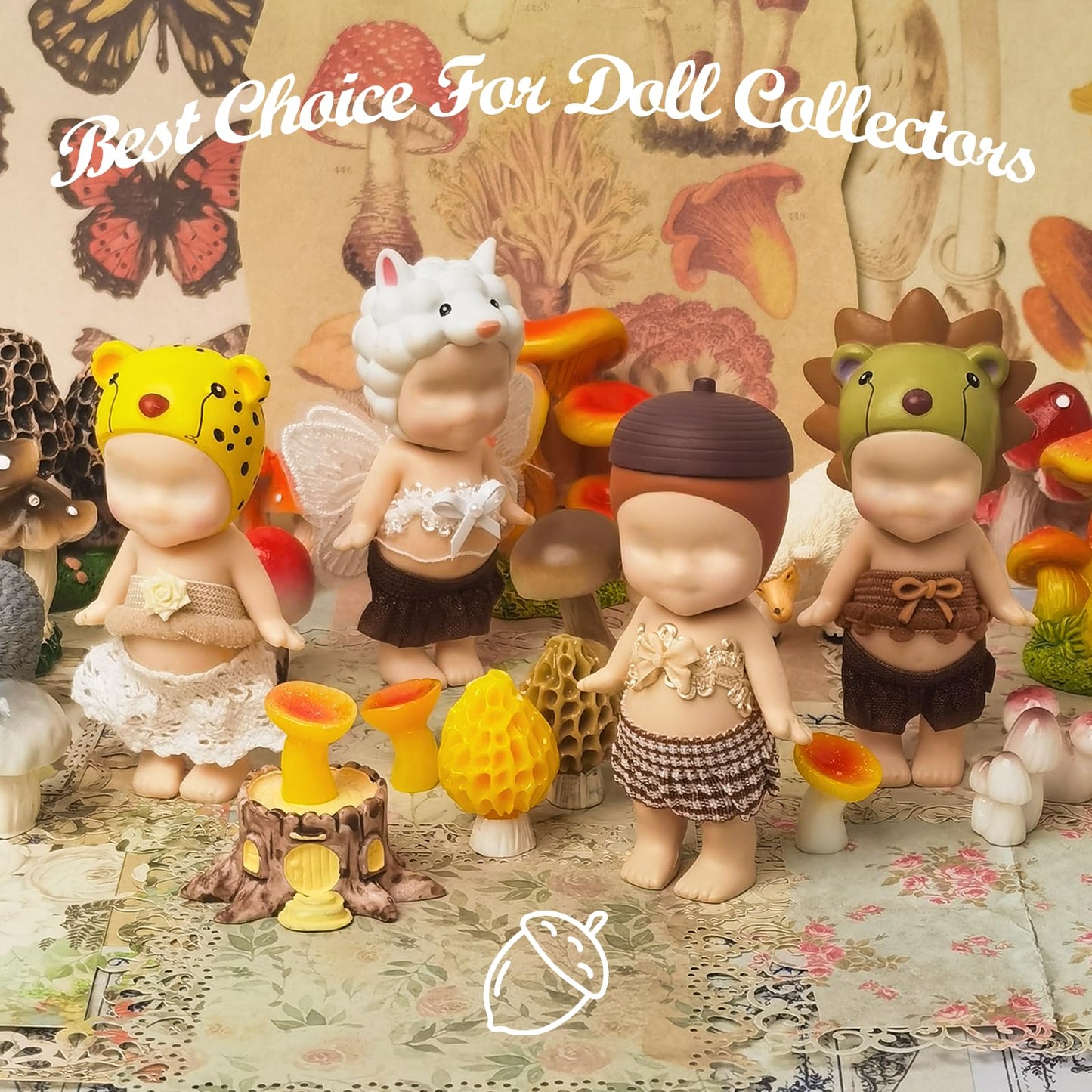Kaitiaki Creamy Latte Charm: 4-Piece Outfit Set for 3-Inch Sonny Angel Dolls