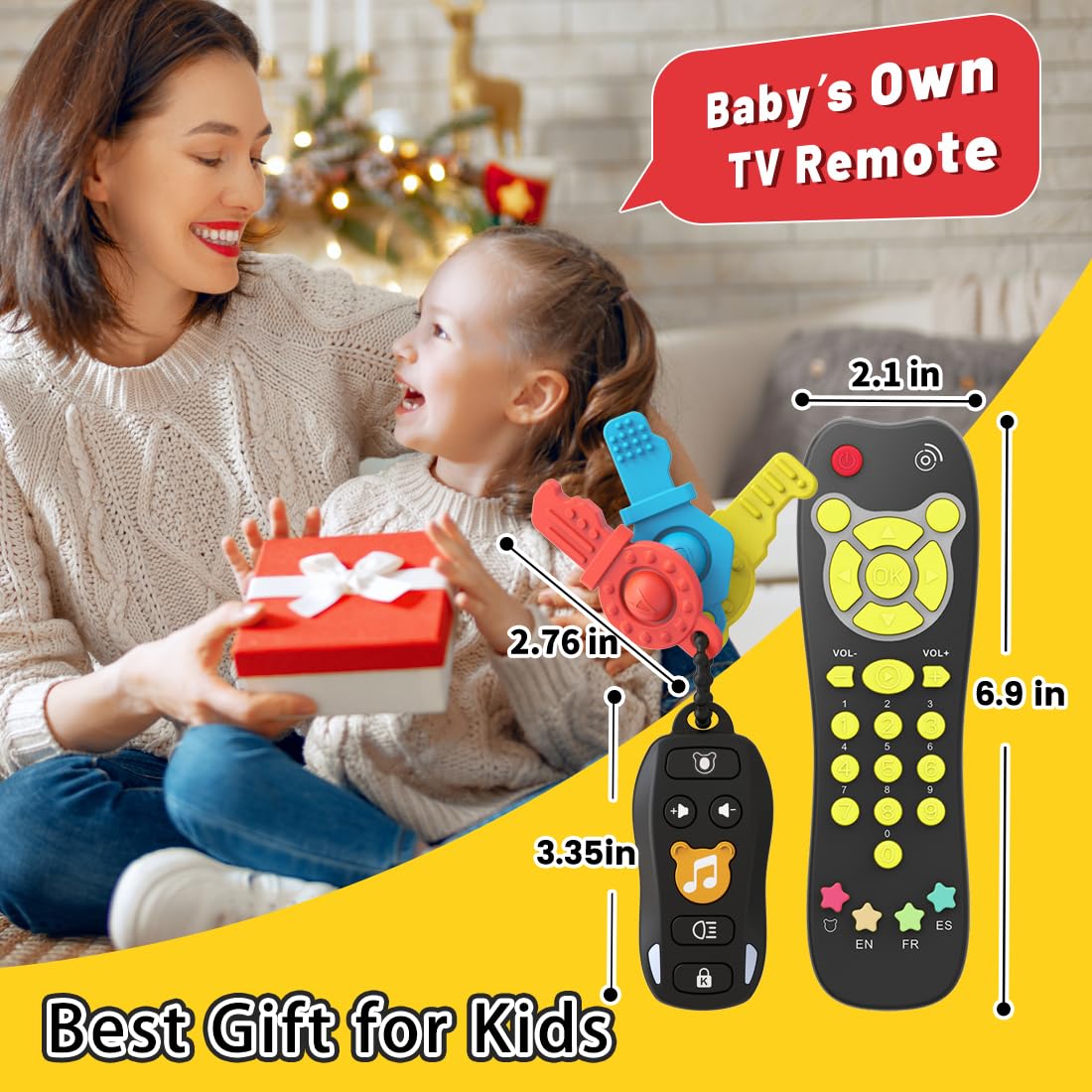 KALUYA Baby Toy Keys & Remote Set – Lights, Sounds & Learning (6+ Months)
