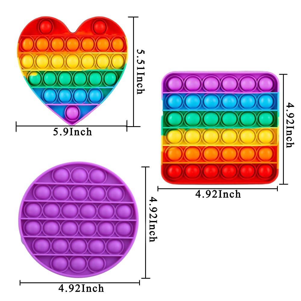 Kapibarasensei Random 24 Pcs Push Pop Fidget Toys – Sensory Set