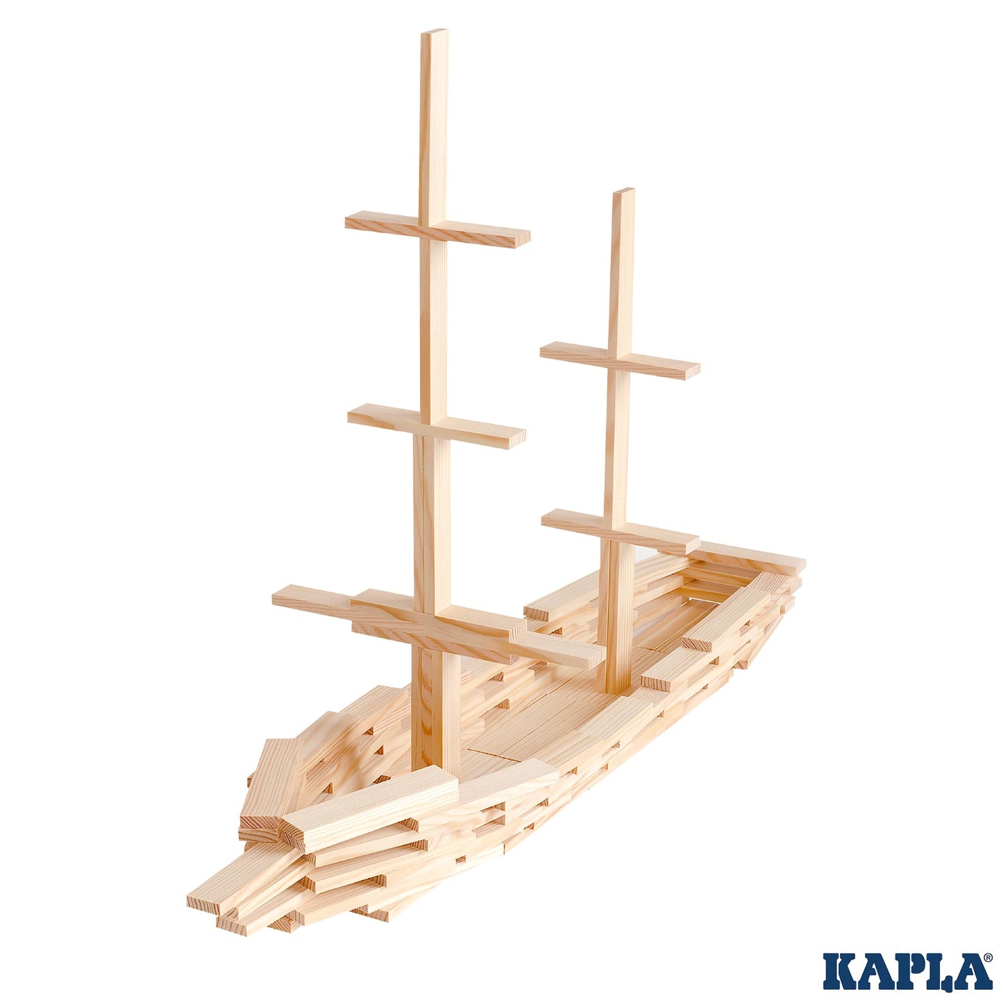 KAPLA Wooden Construction Kit 200 Bricks | Open-Ended Building Toy