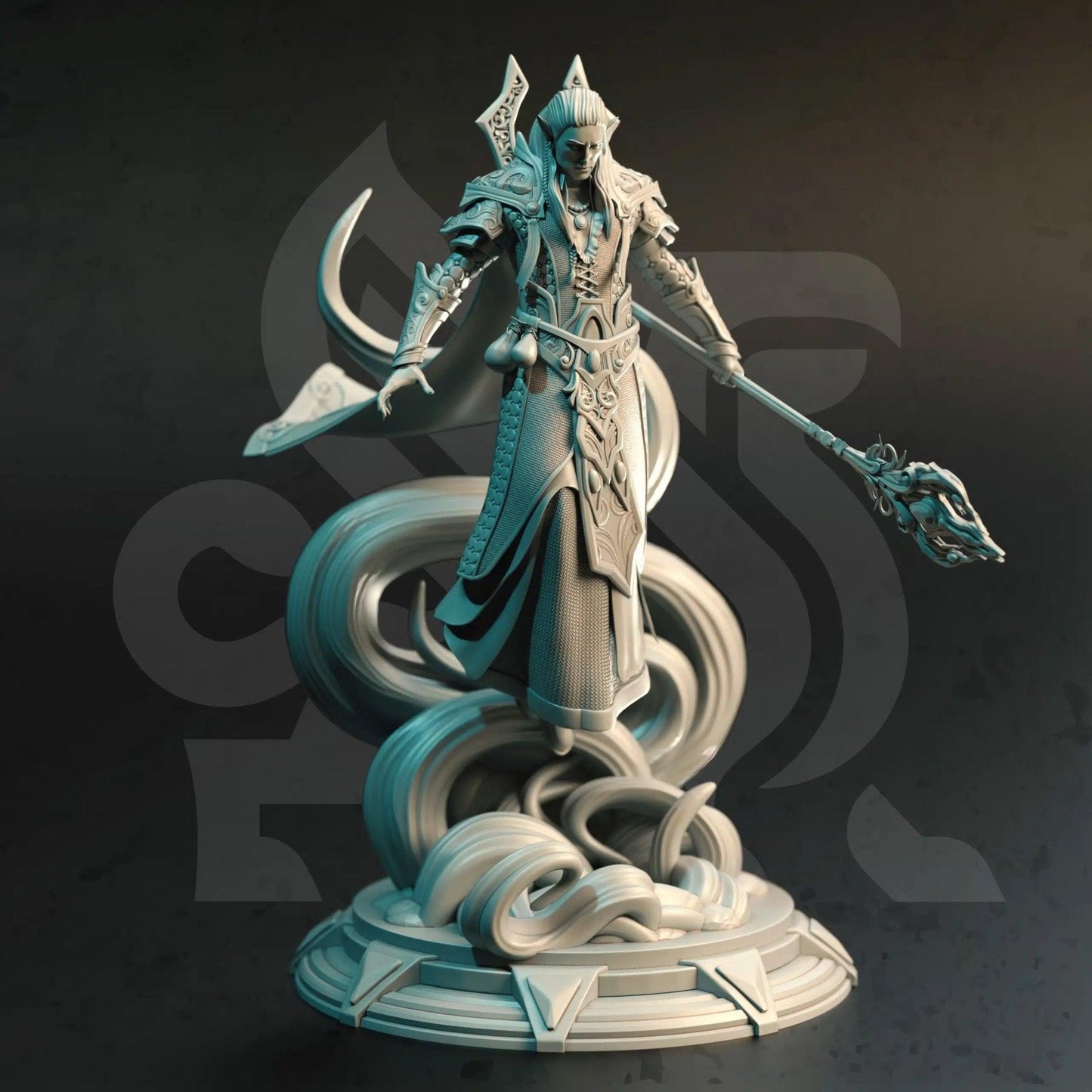 Karydian Master Sorcerer - 3D Printed Sorcerer Character Miniature