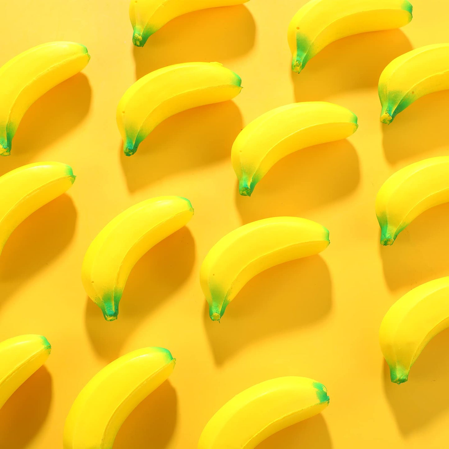 Kasyat 15 Pcs Banana Stress Toys – PU Relief Balls, 2.36 in, for Classroom, Gifts & Party Favors