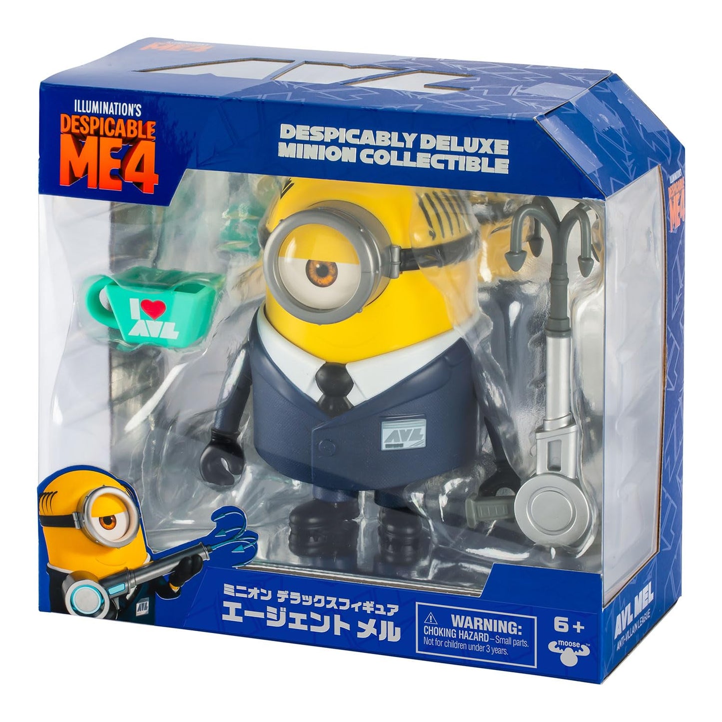 KAWADA AVL Agent Mel – Despicably Deluxe 5.5in Minion Figure (Despicable Me 4)