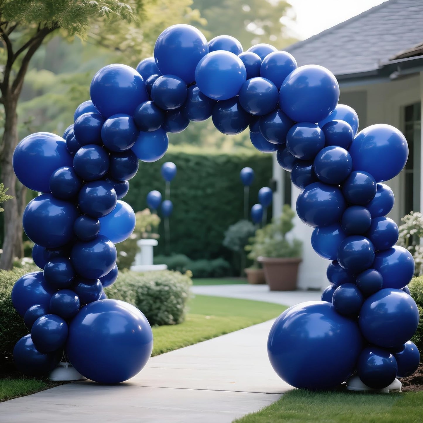 KAWKALSH Navy Blue 110pc 12in Latex Balloons – Durable, Non-Toxic Party Decor