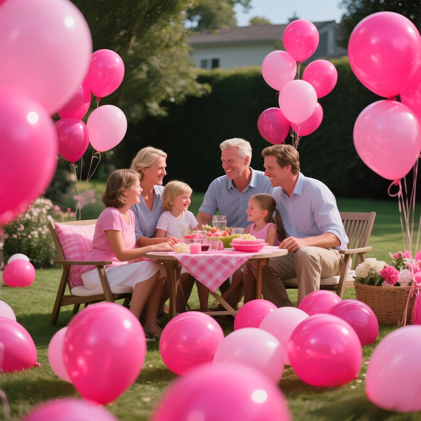 KAWKALSH Hot Pink 110-Count 12in Latex Balloons – Party Decor