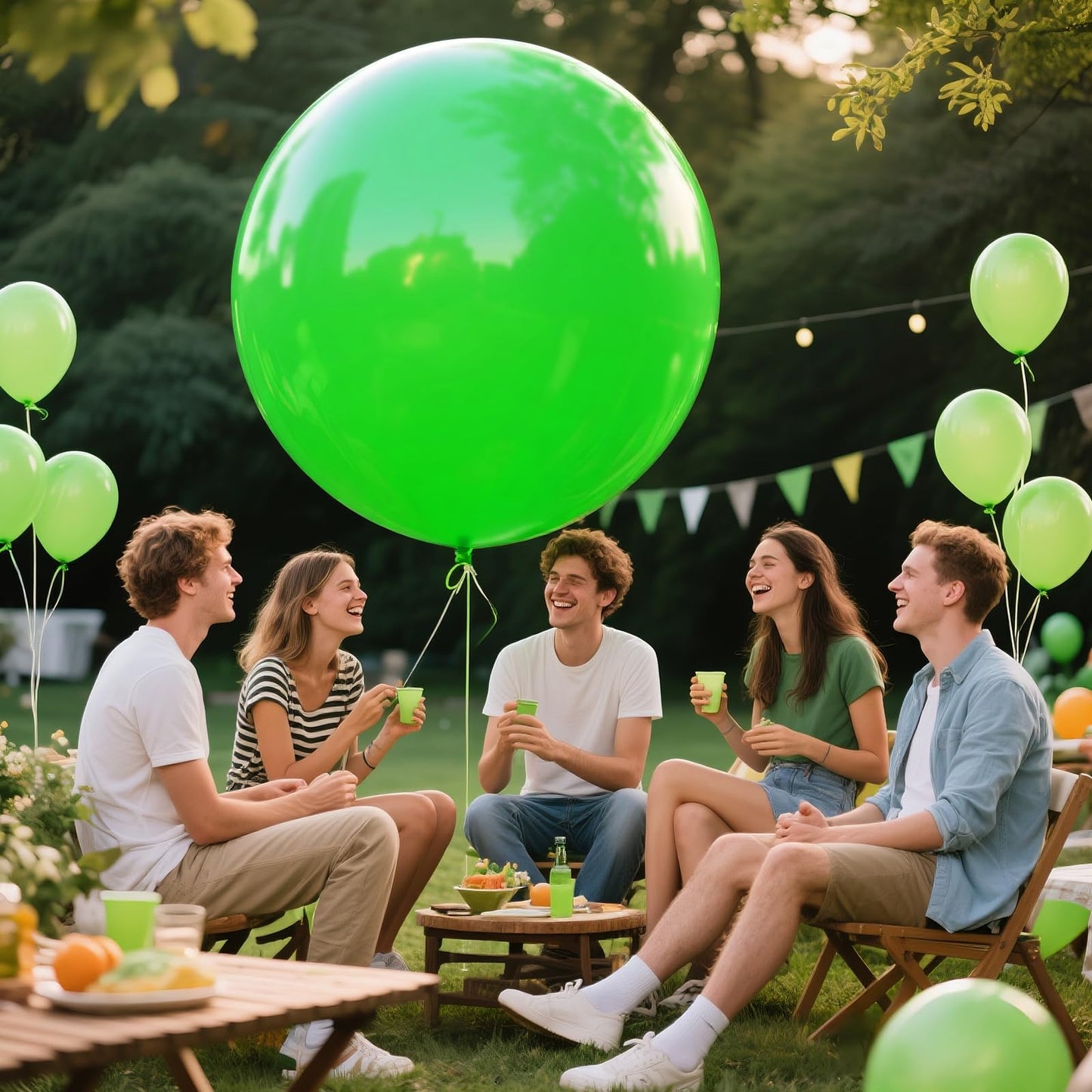KAWKALSH Lime Green Balloons 36in - Extra Large Matte Mint Latex for Celebrations
