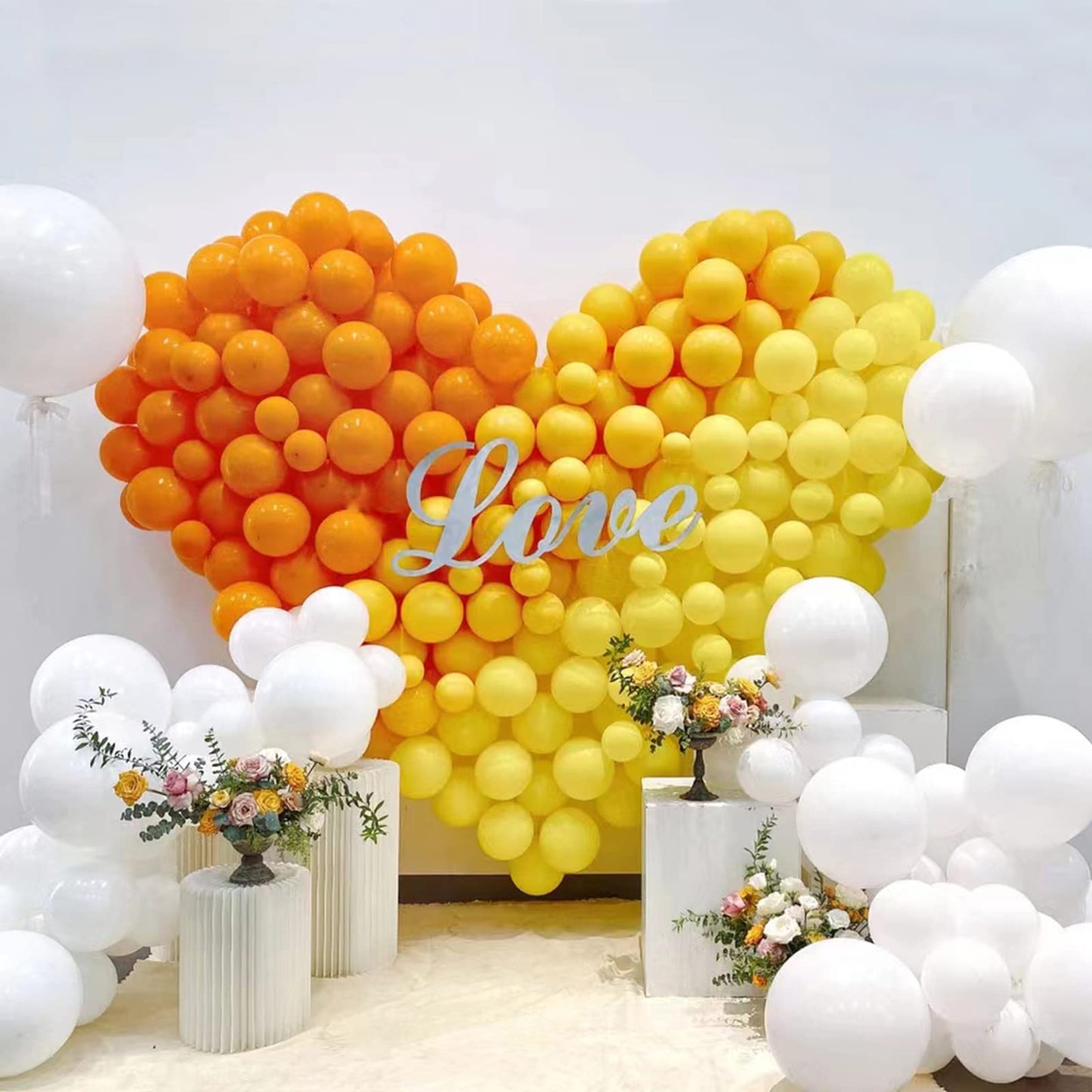 KAWKALSH 200pcs Orange Balloons - 5-Inch Mini Latex Party Decor for Birthday & Baby Shower
