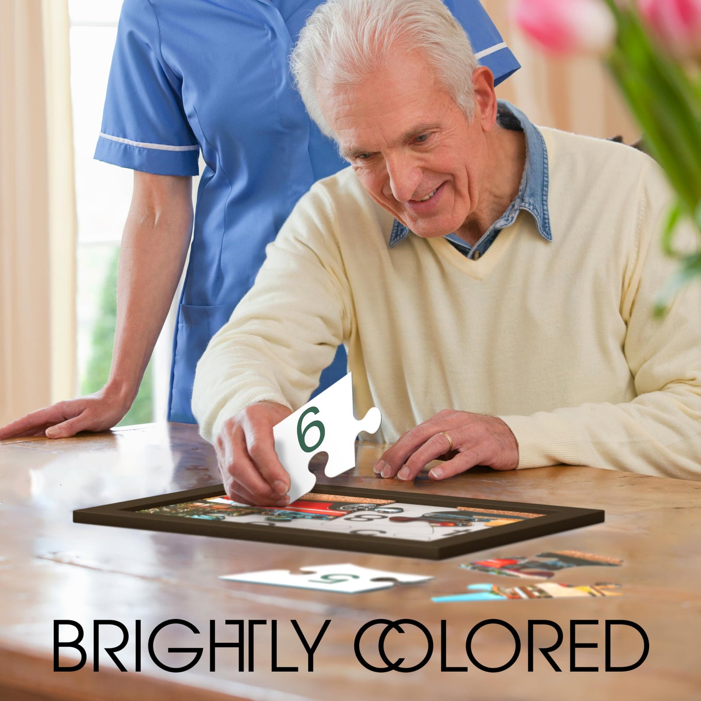 Keeping Busy Numbered 3 Pack Large Piece Puzzles for Seniors | Dementia Activities & Elder Care